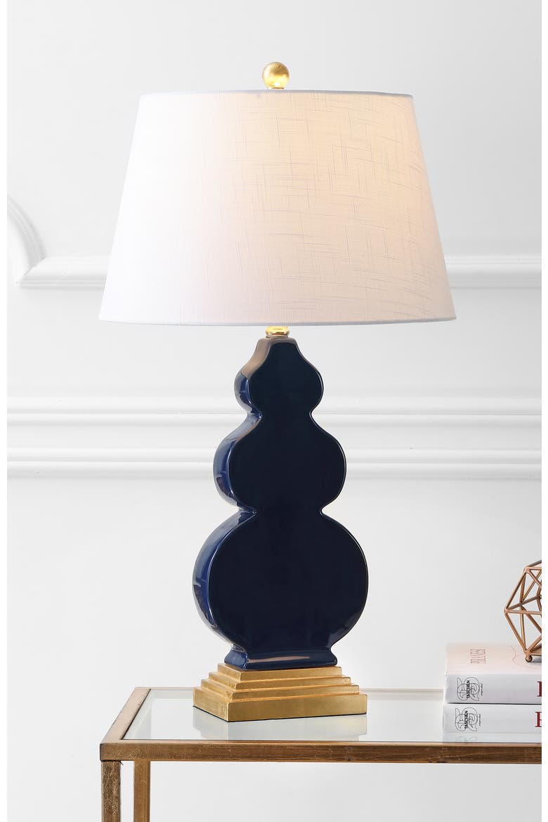 Carter 29" Ceramic/Resin LED Table Lamp, Alternate, color, Navy/Gold