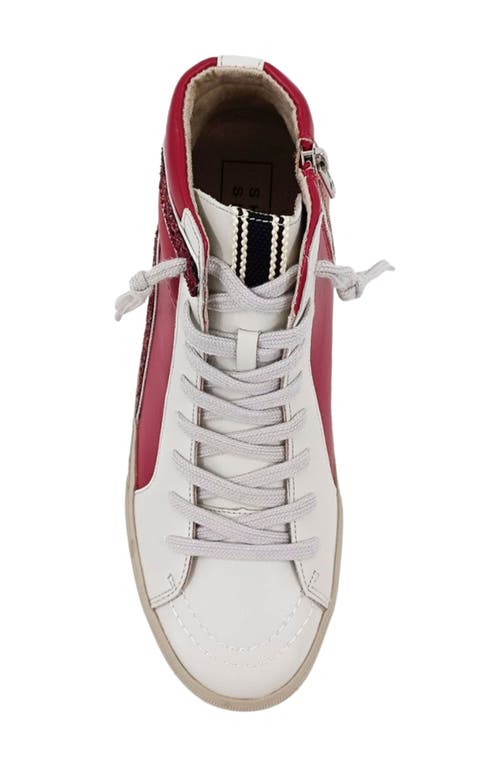 Shushop Rooney High-top Sneaker In Red