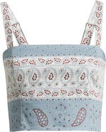 Hill House Home The Anya Paisley Print Crop Tank