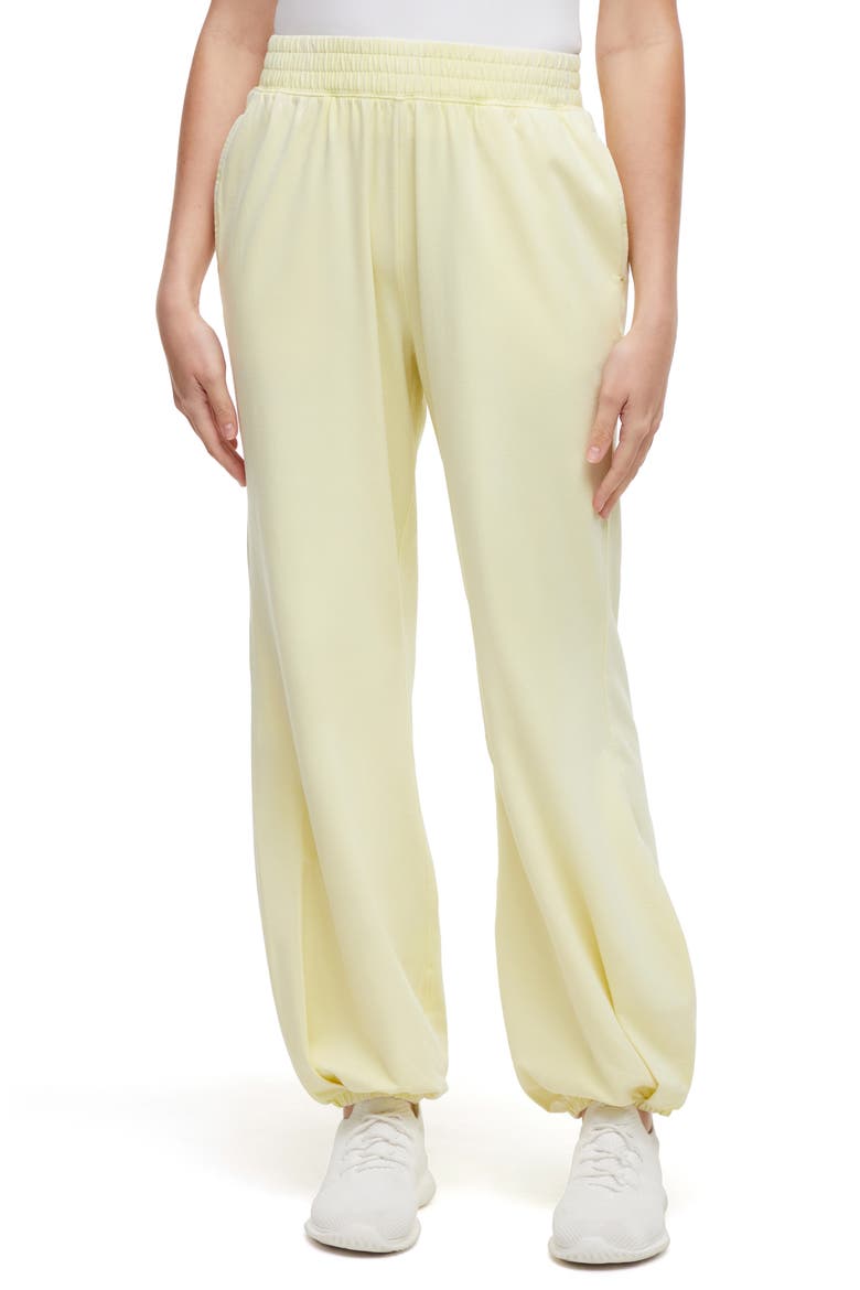 Aleyna Knit Sweatpants, Main, color, WAX YELLOW