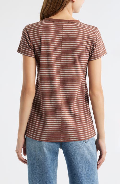 Rag & Bone The Slub Stripe T-shirt In Multi