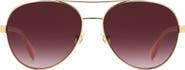 Kate Spade New York averie 58mm gradient aviator sunglasses