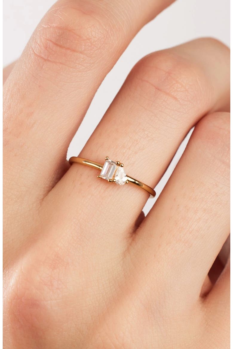 Toi et Moi Ring, Alternate, color, SILVER
