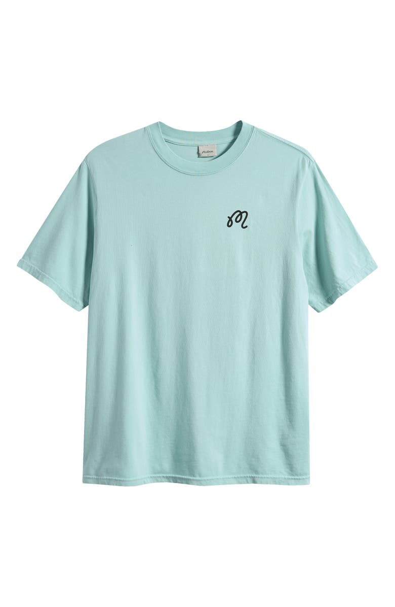MALBON Bermuda Cigar Cotton Graphic T-Shirt, Main, color, Surf Spray