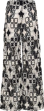 Maaji Raisin Floral Crochet Cover-Up Pants