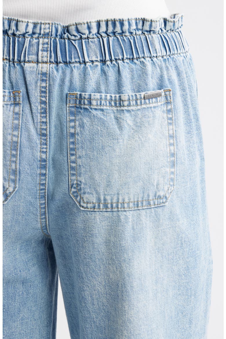 Drawstring Wide Leg Jeans, Alternate, color, INDIGO