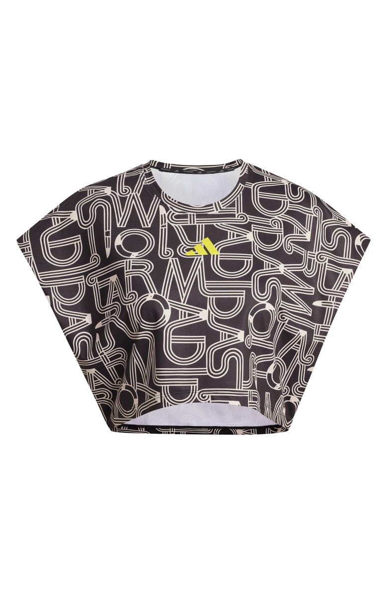 adidas x Farm Rio Training Tank Top, Alternate, color, Black/ Crystal Linen/ Lime