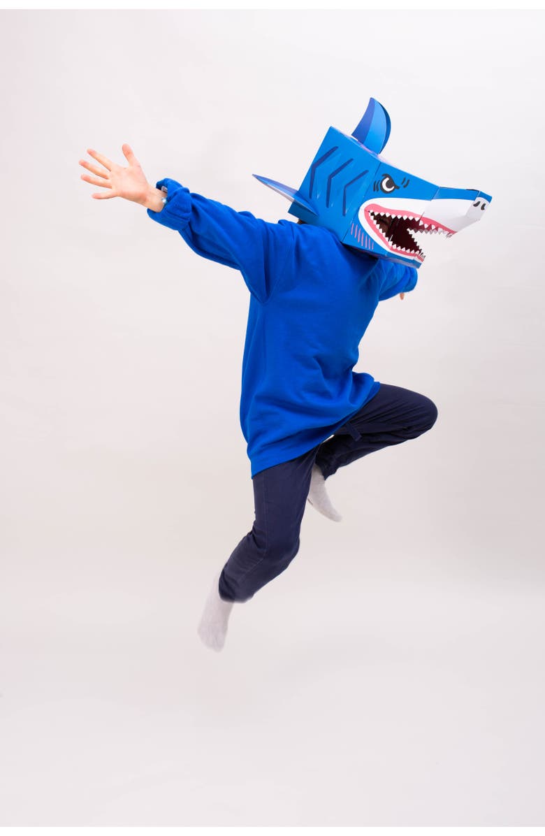 OMY 3D mask Shark, Alternate, color, Blue