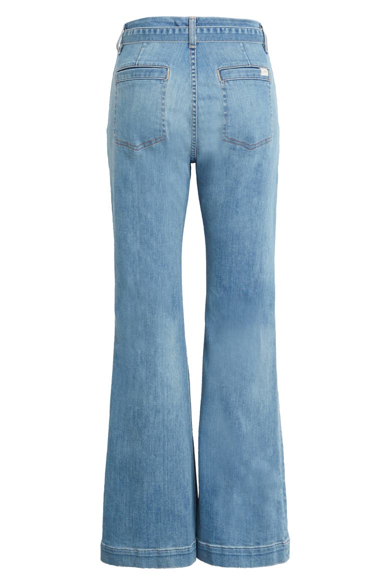 JEN7 Belted Flare Leg Jeans, Alternate, color, LA QUINTA