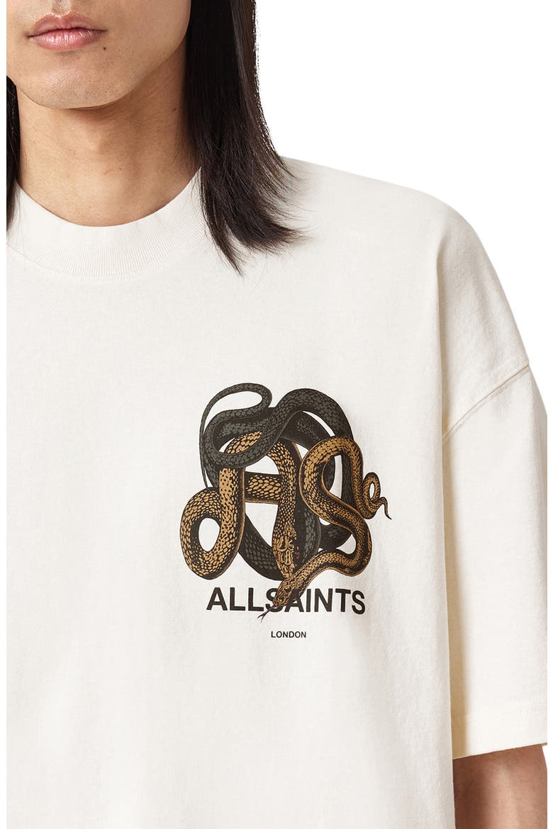 Reticulate Cotton Graphic T-Shirt, Alternate, color, SANDY WHITE