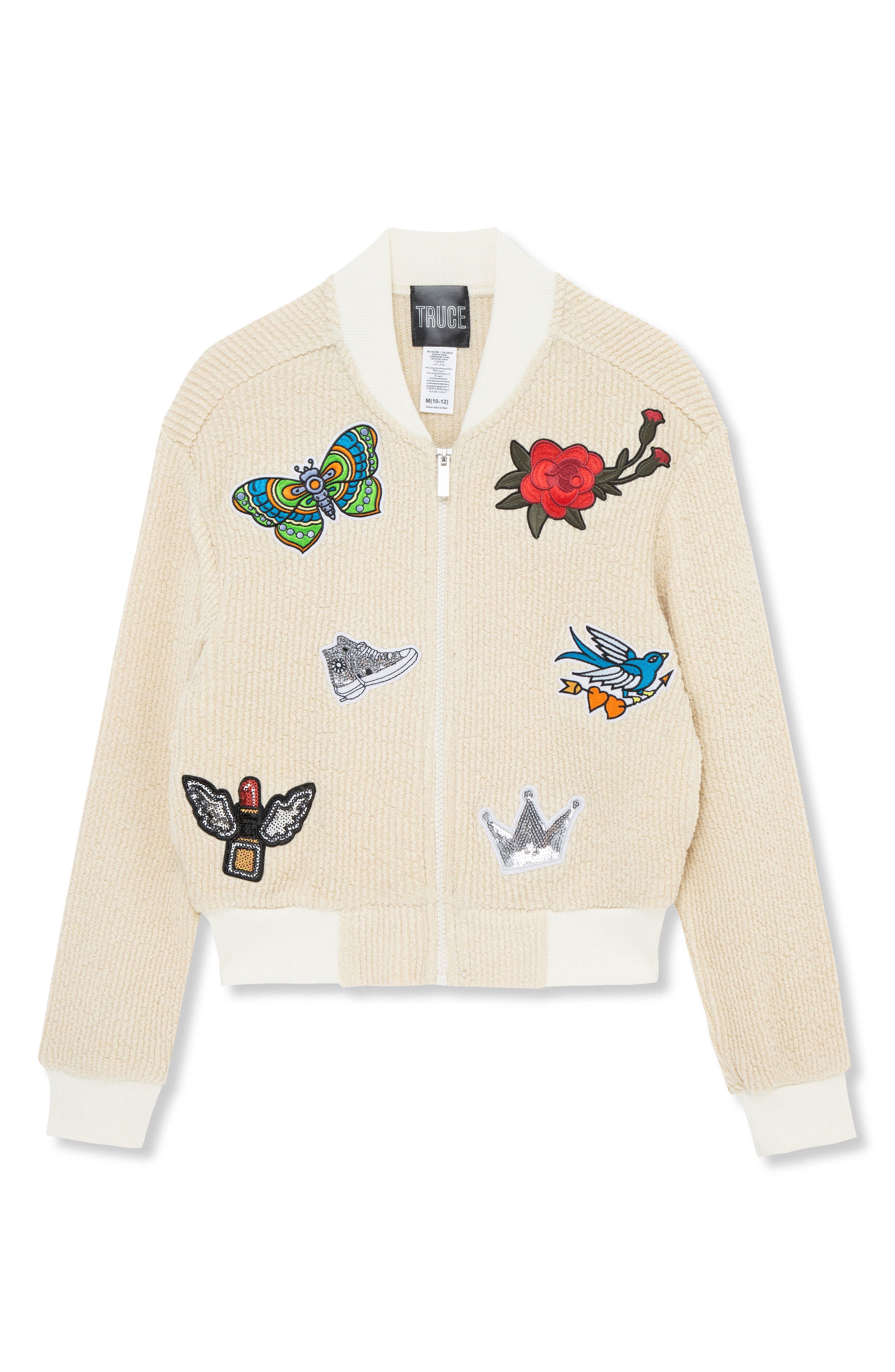 Truce Kids' Appliqué Bomber Jacket