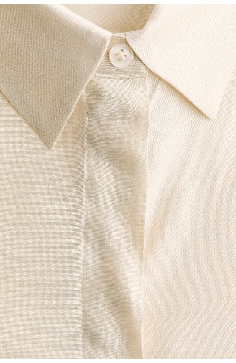 H&M Long Shirt, Alternate, color, Light Beige
