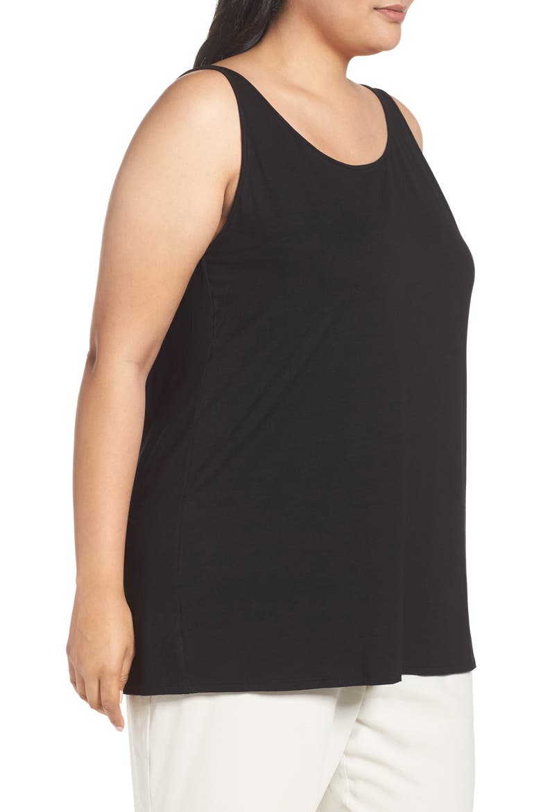 Lightweight Jersey Tank, Alternate, color, BLACK