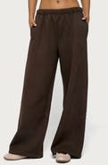 EDIKTED Glow Rhinestone Wide Leg Sweatpants