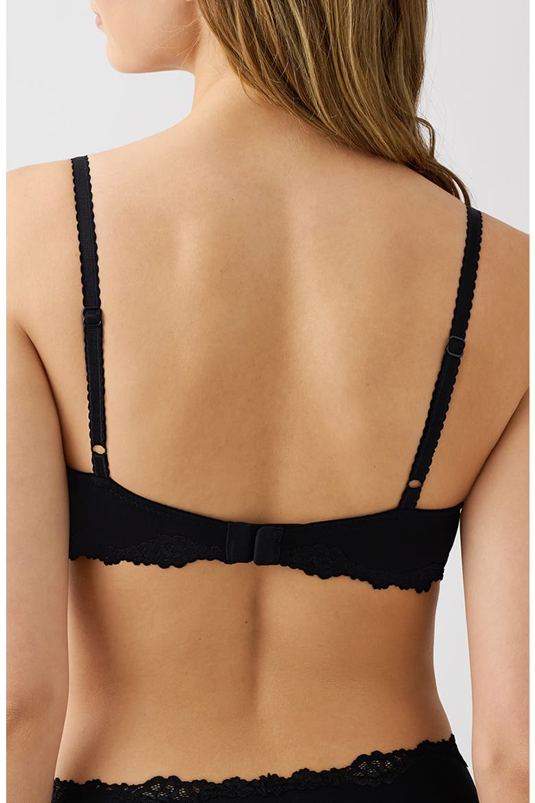 Future Foundation Underwire Lace Trim Contour Bra, Alternate, color, NIGHT
