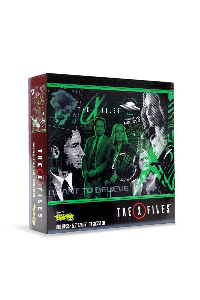 The X-Files "I Want To Believe" 1000-Piece Jigsaw Puzzle | Toynk Exclusive, Main, color, Green