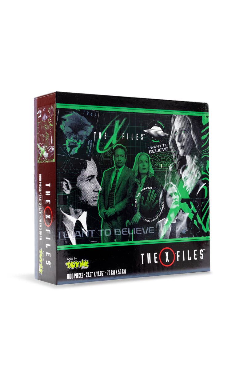 Toynk The X-Files "I Want To Believe" 1000-Piece Jigsaw Puzzle | Toynk Exclusive, Main, color, Green