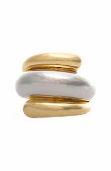 RIVKA FRIEDMAN Two Tone Curved Ring