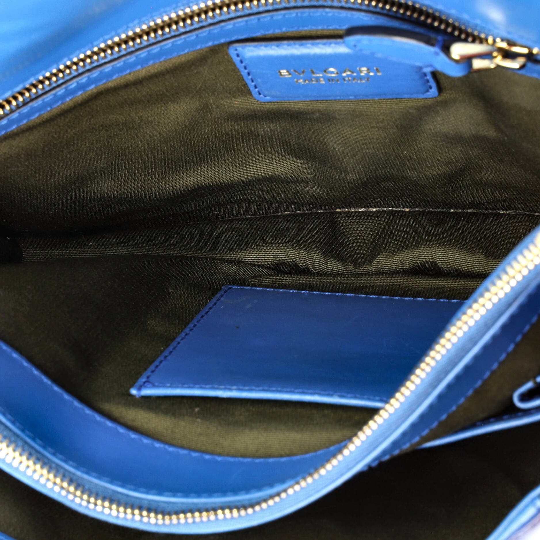 Serpenti Forever Shoulder Bag Leather Medium, Alternate, color, Blue