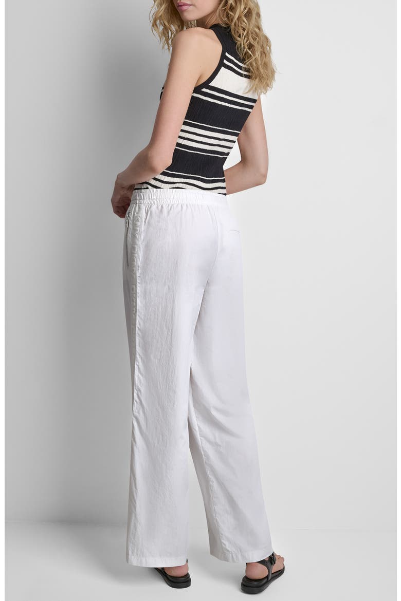 Front Seam Nylon Straight Leg Pants, Alternate, color, WHITE