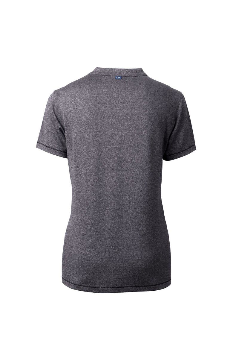 Cutter & Buck Women's Cutter & Buck Heather Charcoal Tennessee Volunteers Forge Blade V-Neck Top, Alternate, color, Heather Charcoal