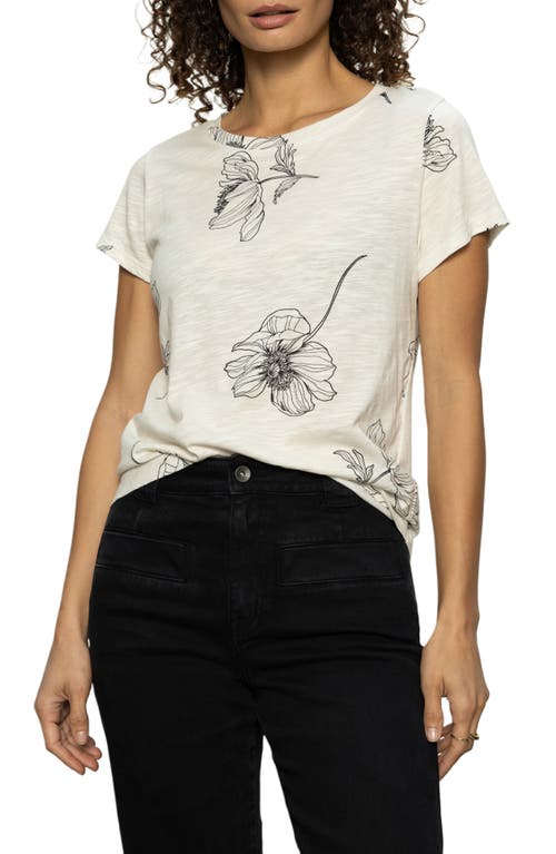 Sanctuary The Perfect Geo Print Cotton Blend Knit Top In Sketched