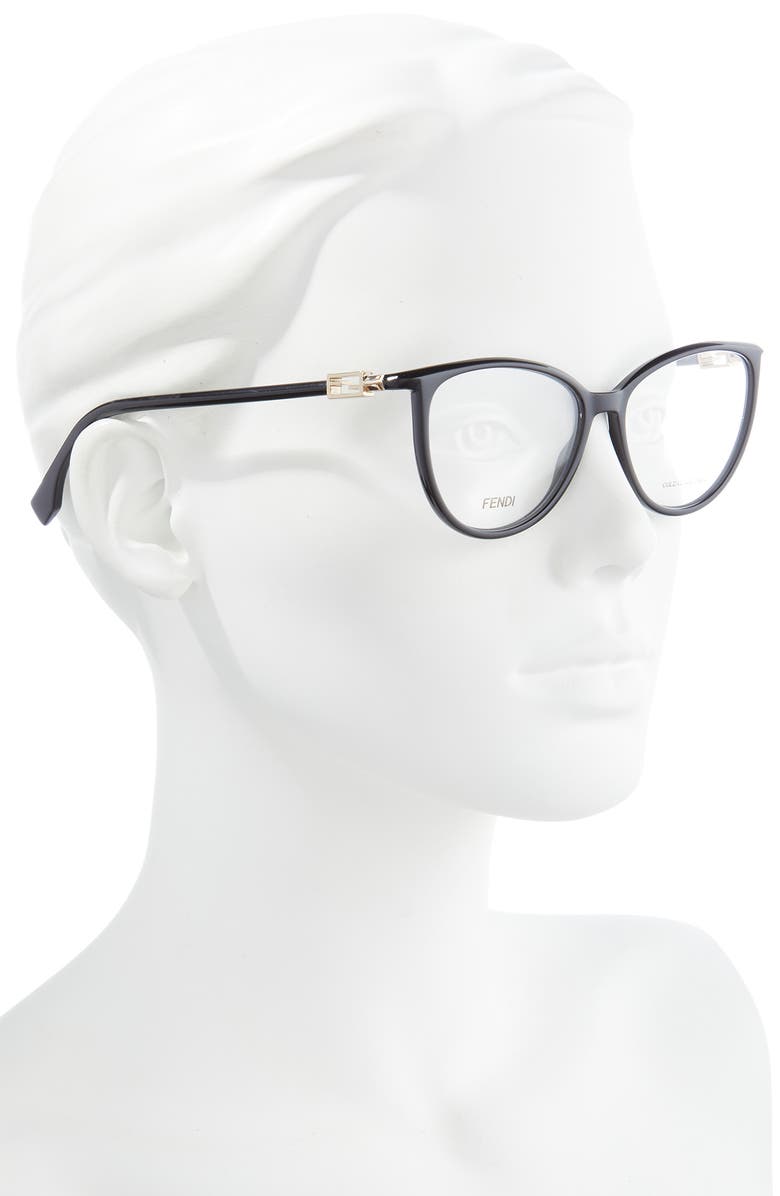 Fendi 54mm Cat Eye Optical Frames, Alternate, color, 