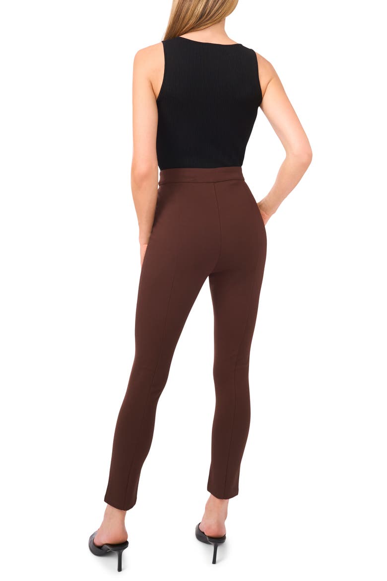 Fenlinda High Waist Ponte Pants, Alternate, color, CHICORY COFFEE
