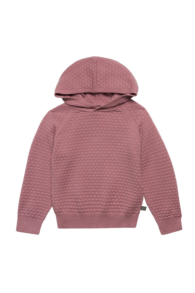 Sweater Knit Hoodie & Pant Set, Alternate, color, Rose