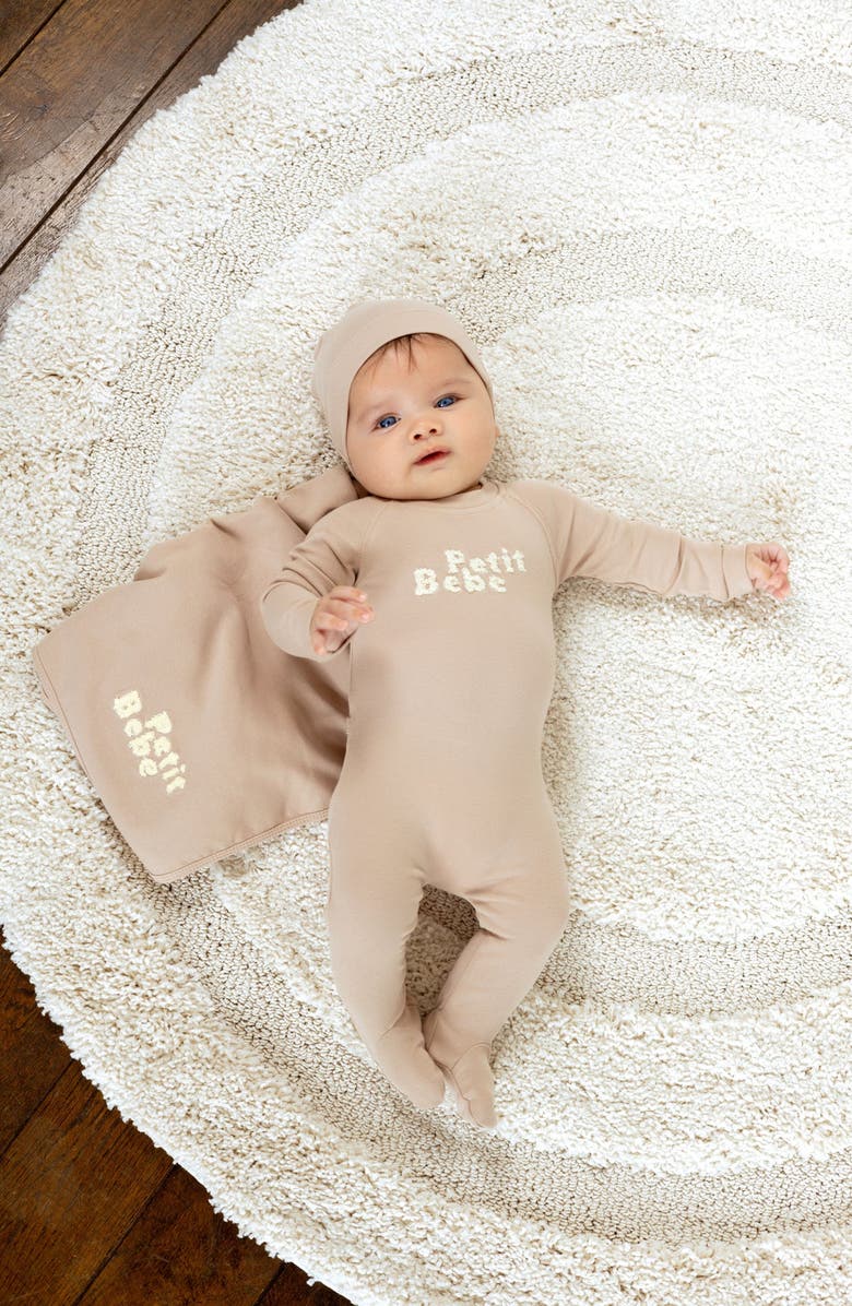 NoggiWear Terry Words Beanie, Alternate, color, Tan