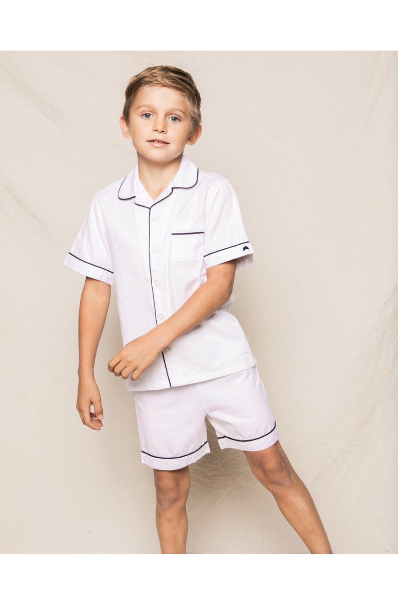 Petite Plume Kids' Short Two-Piece Pajamas, Alternate, color, White