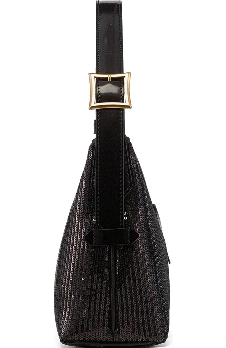 MCM Aren Hobo in Sequin Lamb Leather, Alternate, color,