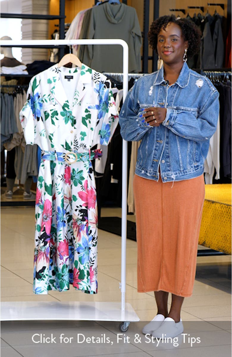 Floral Midi Shirtdress, sales video thumbnail