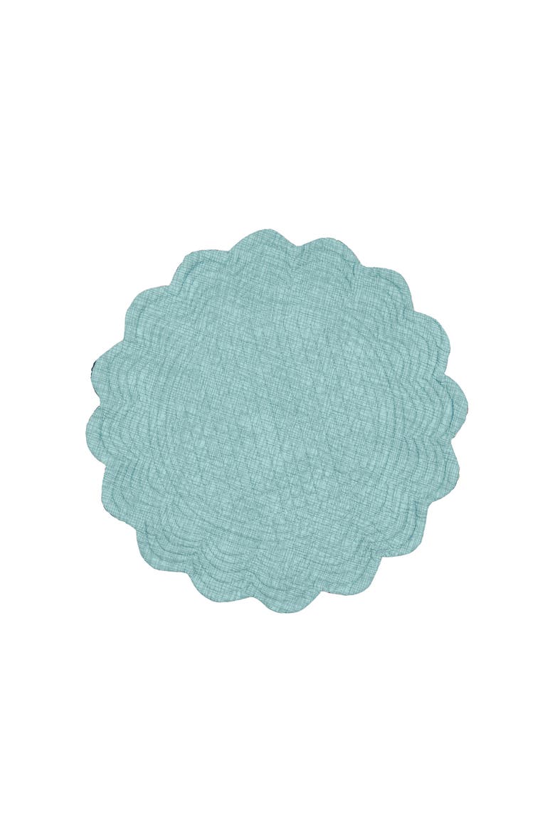 Flamingo Lagoon Placemats Set of 6, 17", Alternate, color, Blue