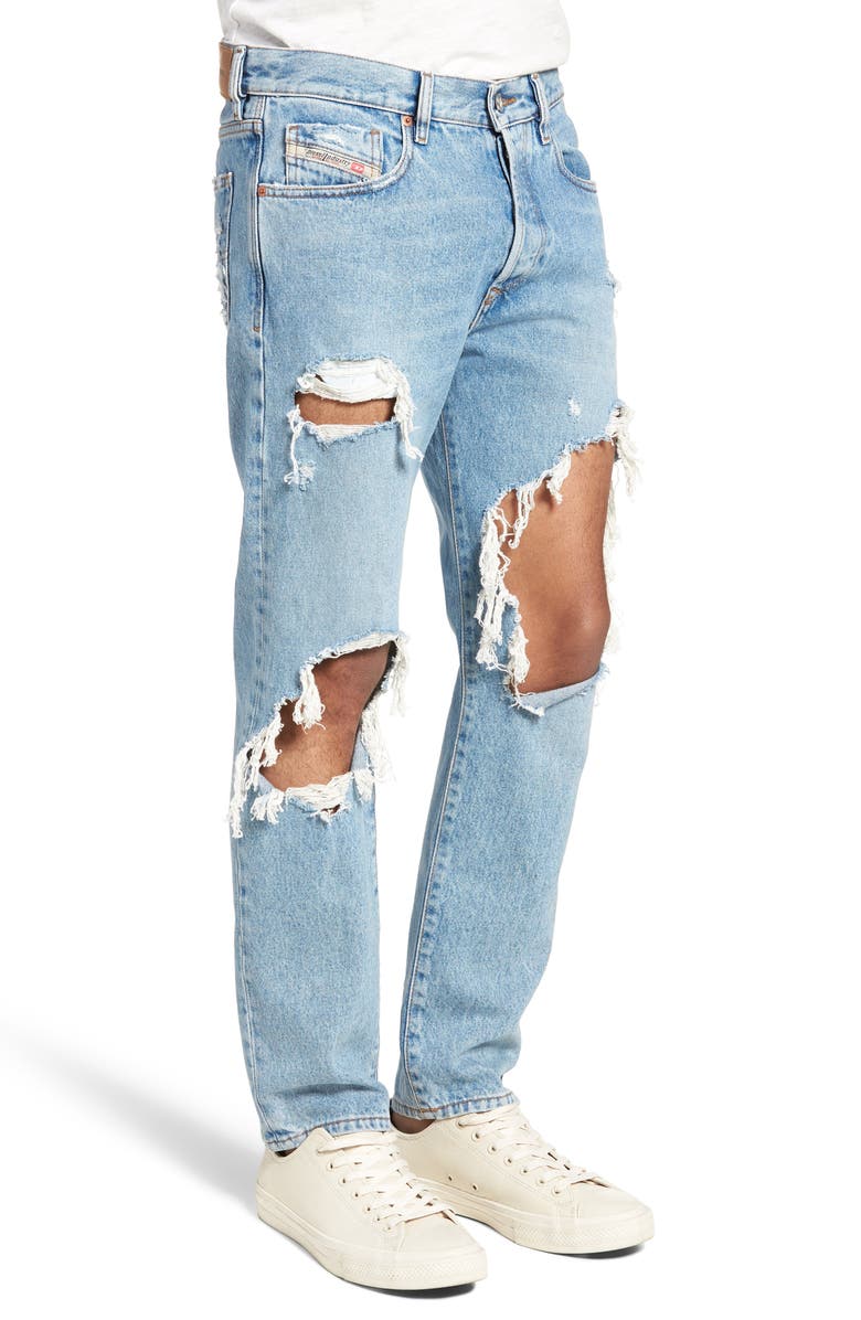 DIESEL<sup>®</sup> Mharky Slim Skinny Distressed Jeans, Alternate, color, 