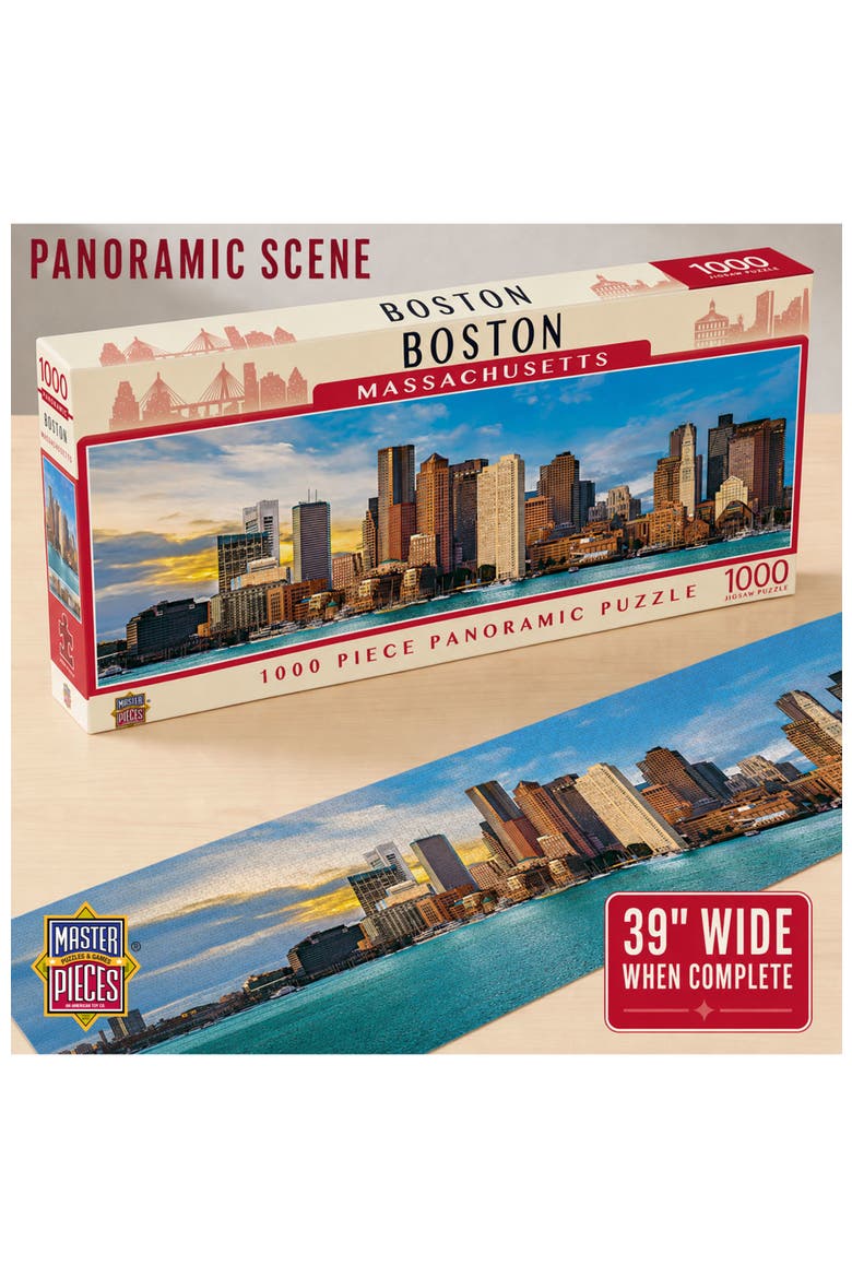 Boston 1000pc Panoramic Puzzle, Alternate, color, Multicolor