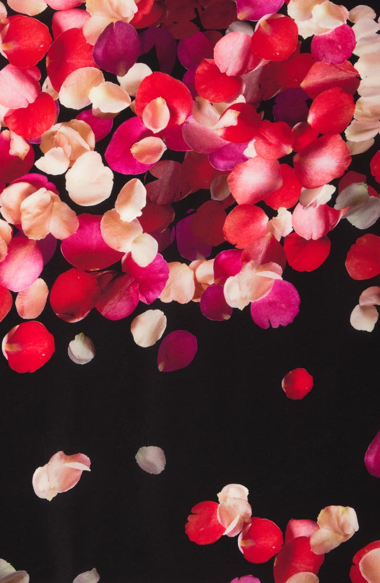 McQueen Alexander McQueen Petal Floral Silk Scarf, Alternate, color,