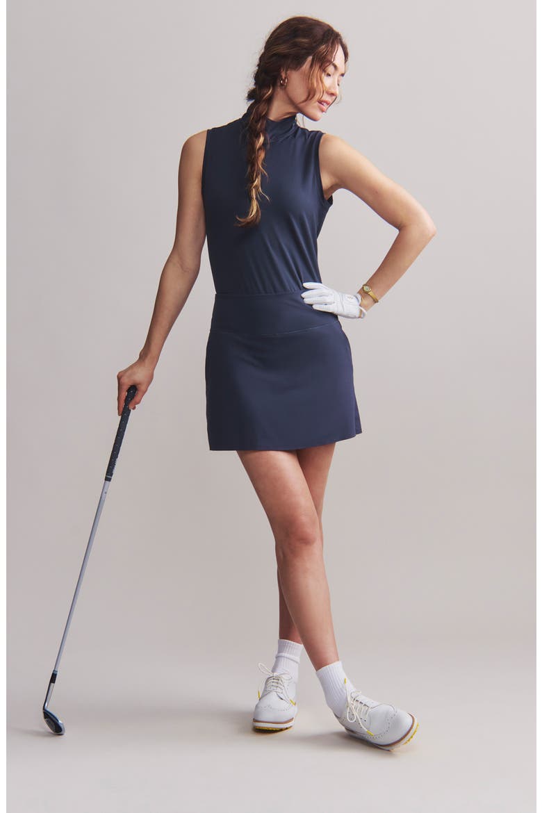 Course to Court Sleeveless Half Zip Top, Alternate, color, NAVY BLUE