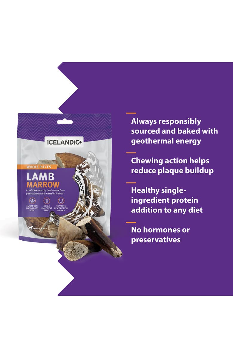 ICELANDIC+ Lamb Marrow Whole Pieces 4 oz Bag, Alternate, color, Multicolored