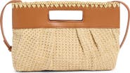 MODA LUXE Straw Crossbody Clutch