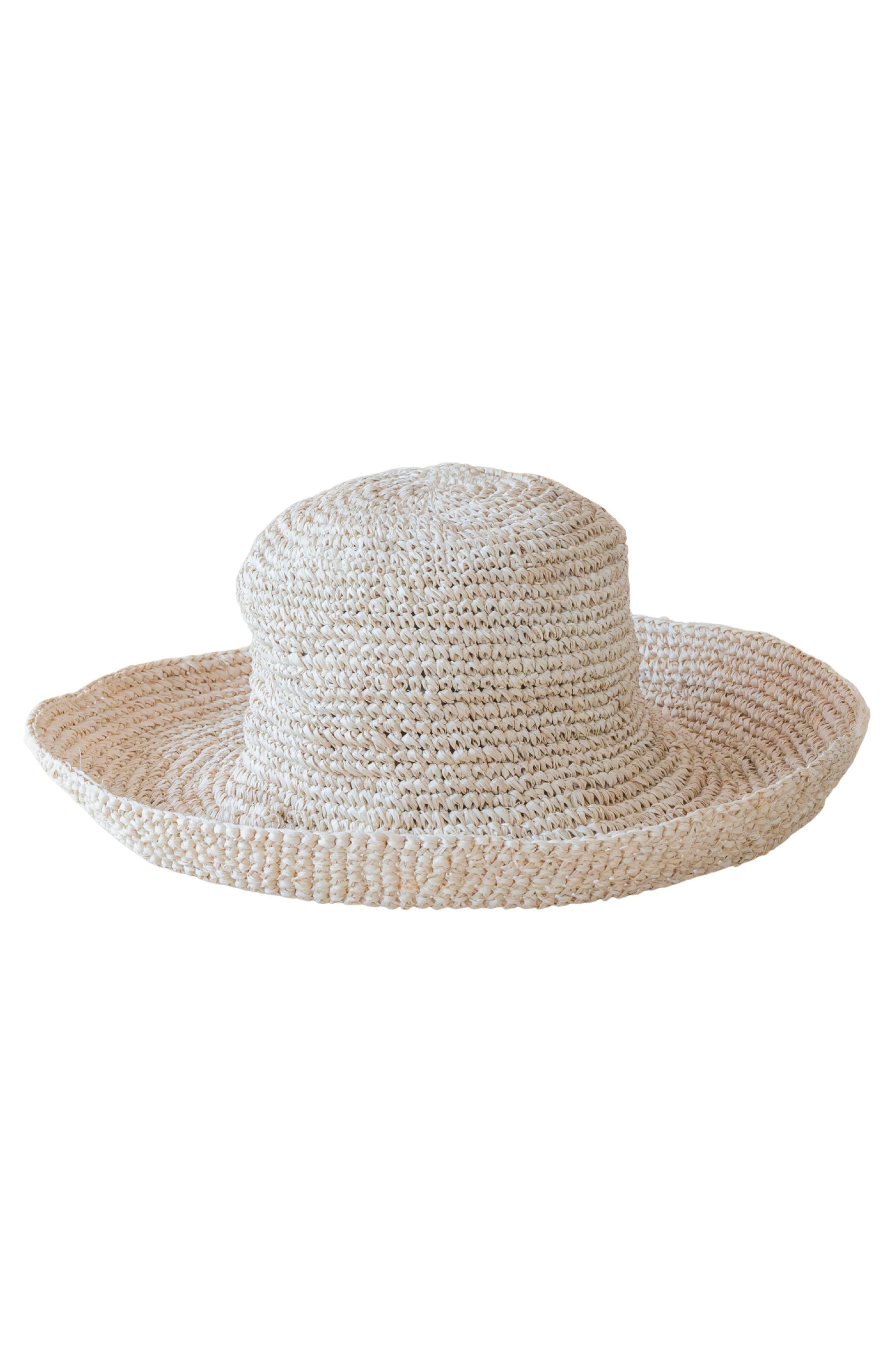 LIKHA Raffia Beach Tote & Sun Hat Set, Alternate, color, 