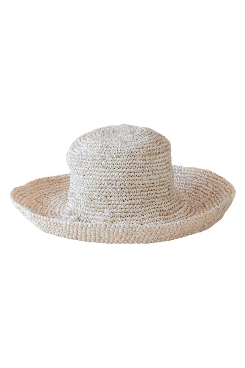 Raffia Beach Tote & Sun Hat Set, Alternate, color, NATURAL