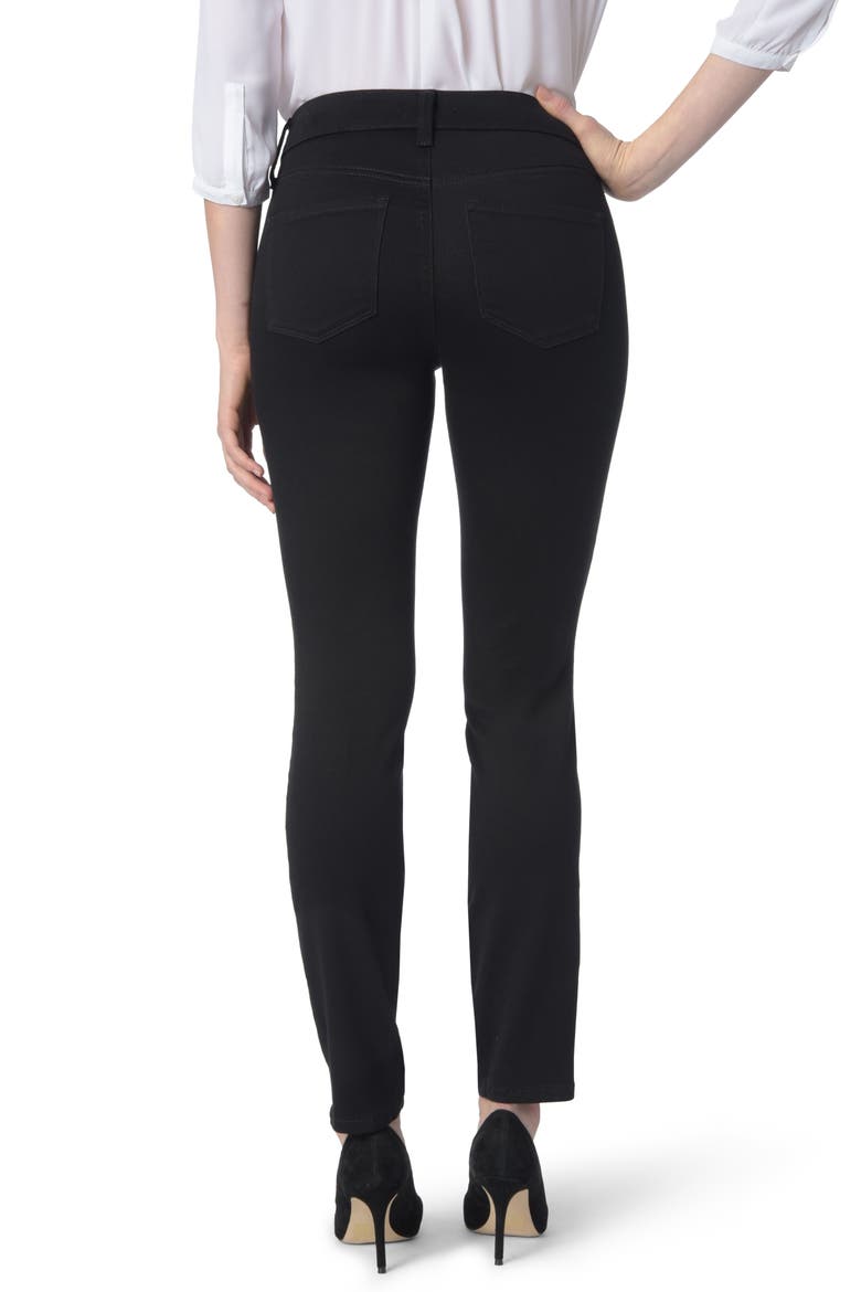Ami High Waist Colored Stretch Skinny Jeans, Alternate, color, BLACK