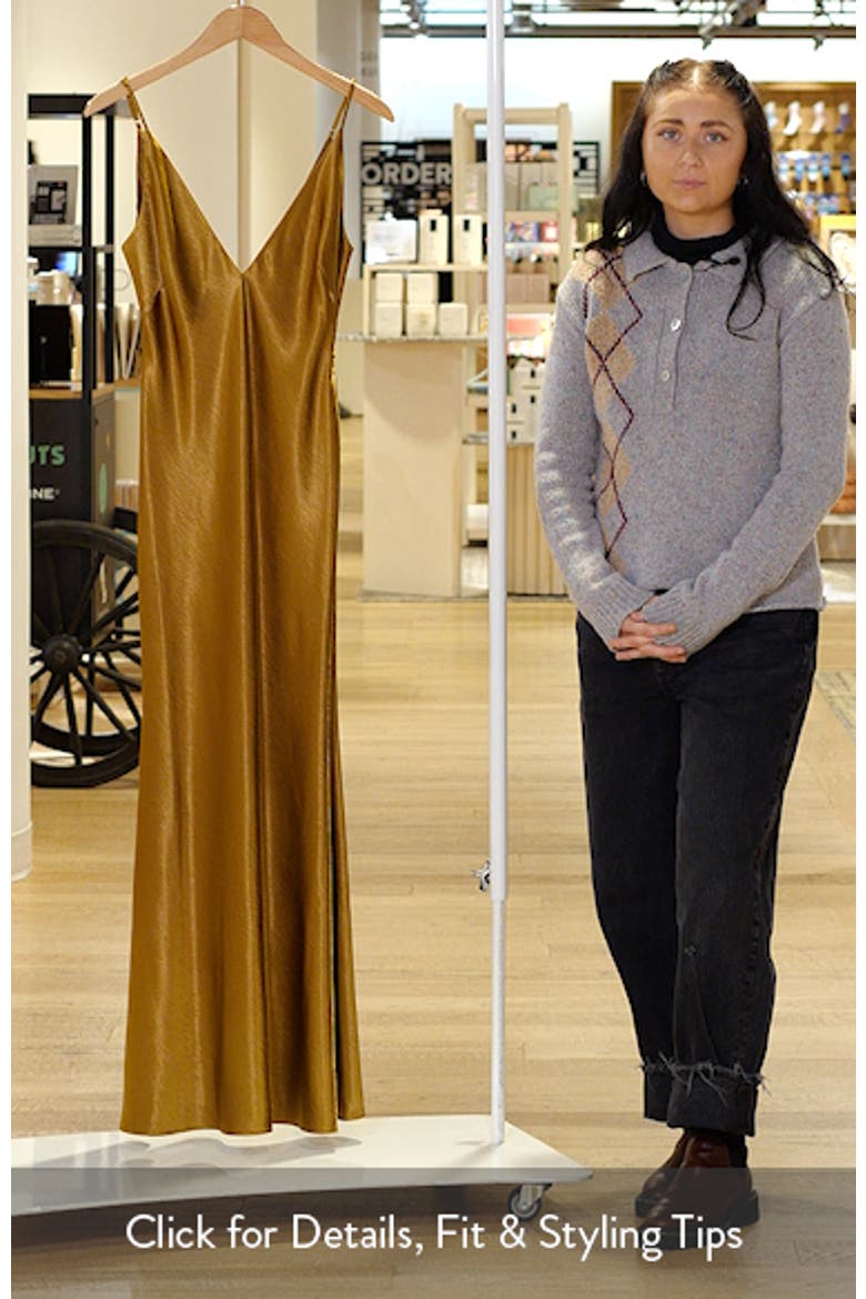 Zadie Bias Cut Satin Maxi Cocktail Slipdress video