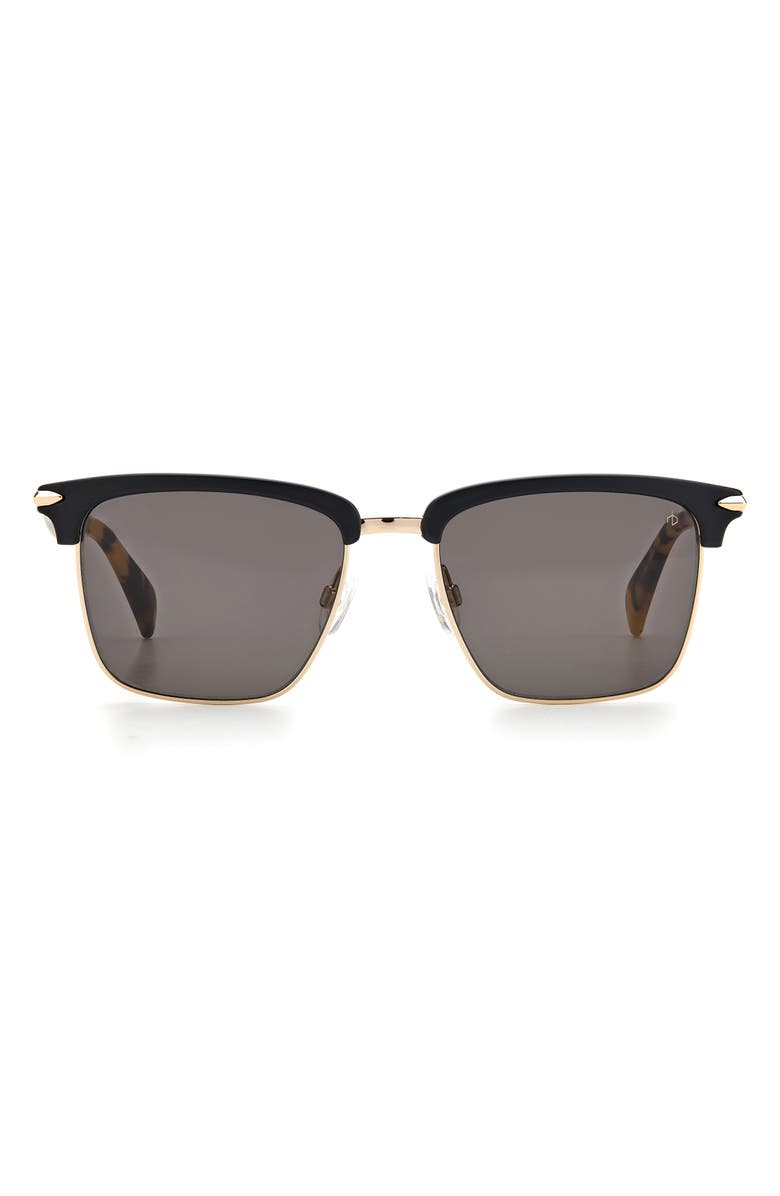 rag & bone 54mm Rectangular Sunglasses, Main, color,
