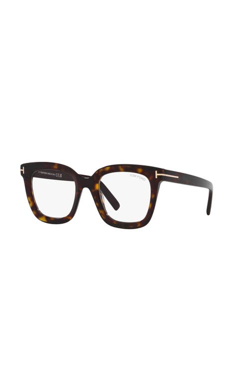 Tom Ford 51mm Square Optical Glasses In Multi