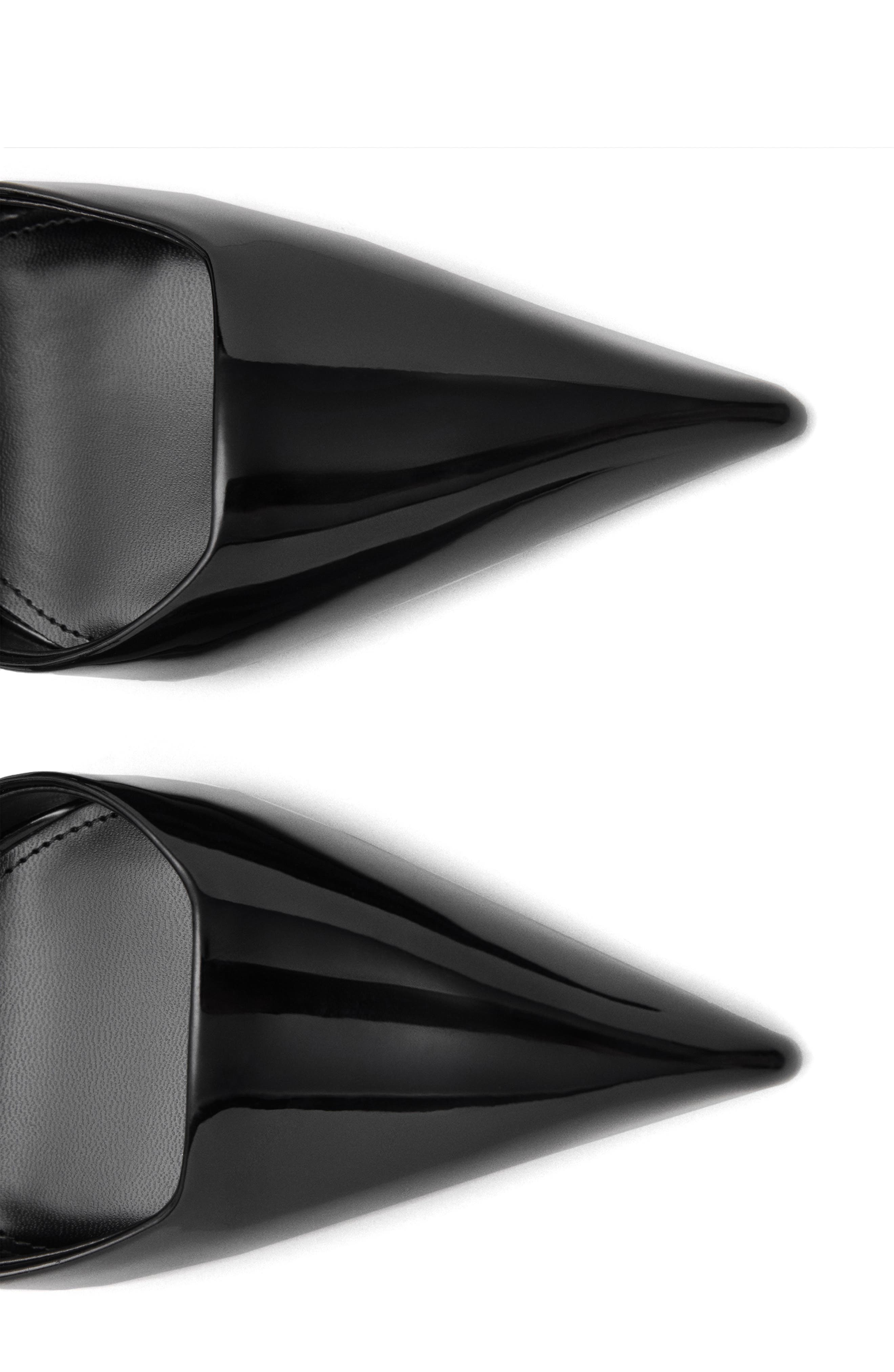 MANGO Noom Slingback Pointed Toe Pump, Alternate, color, Black