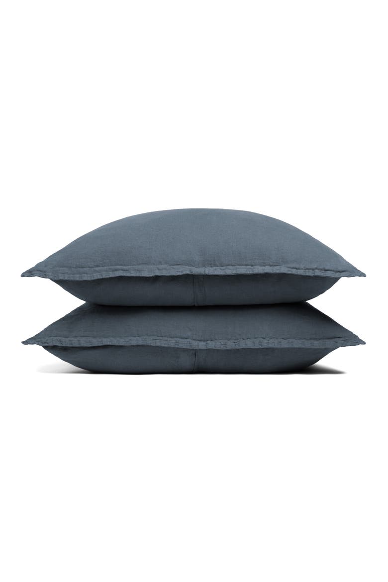 Set of 2 Linen Shams, Main, color, DUSK