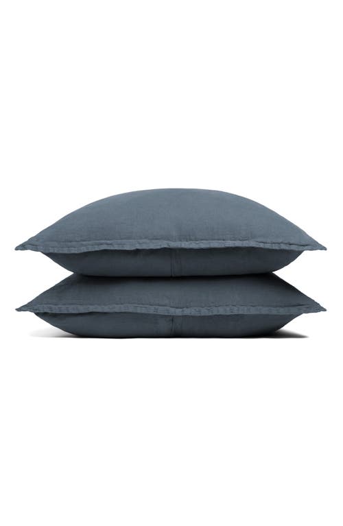 Parachute Set of 2 Linen Shams in Dusk 