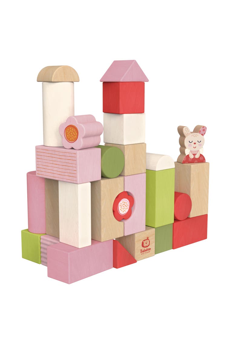 Pippa Bunny Babablocks Building Blocks, Main, color, Multi / Pink